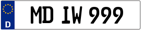 Trailer License Plate